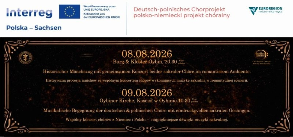 Historische Mönchszüge auf dem Felsmassiv Oybin / Das grenzüberschreitende Chorprojekt