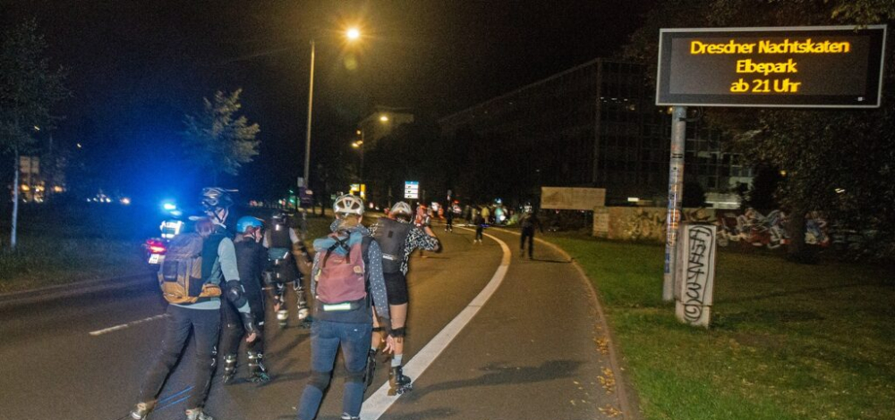 Dresdner Nachtskaten - Elbeparkrunde
