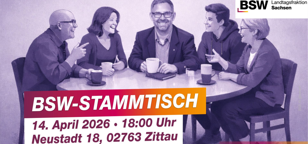 Einladung zum BSW-Stammtisch in Zittau