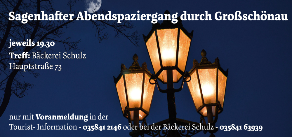 Sagenhafter Abendspaziergang durch Großschönau