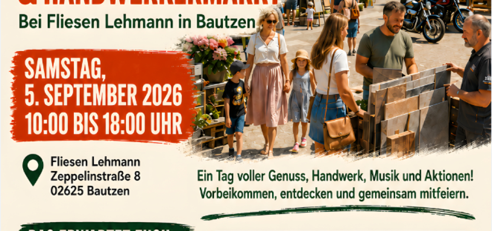 30 Jahre Fliesen Lehmann in Bautzen mit Sommerfest und Handwerkermarkt