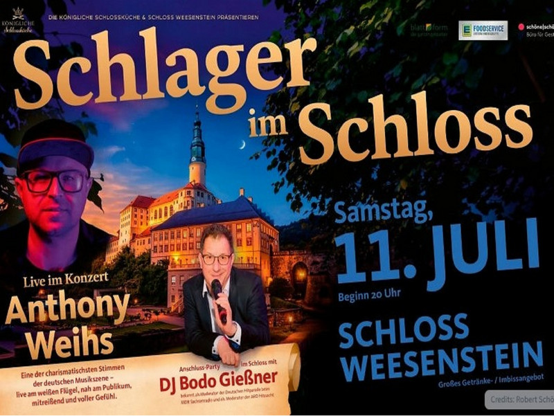 Schlager im Schloss - Anthony Weihs live im Konzert