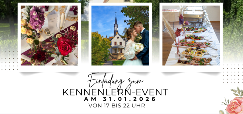 Kennenlern-Event für Brautpaare & Verlobte auf Schloss Burgk