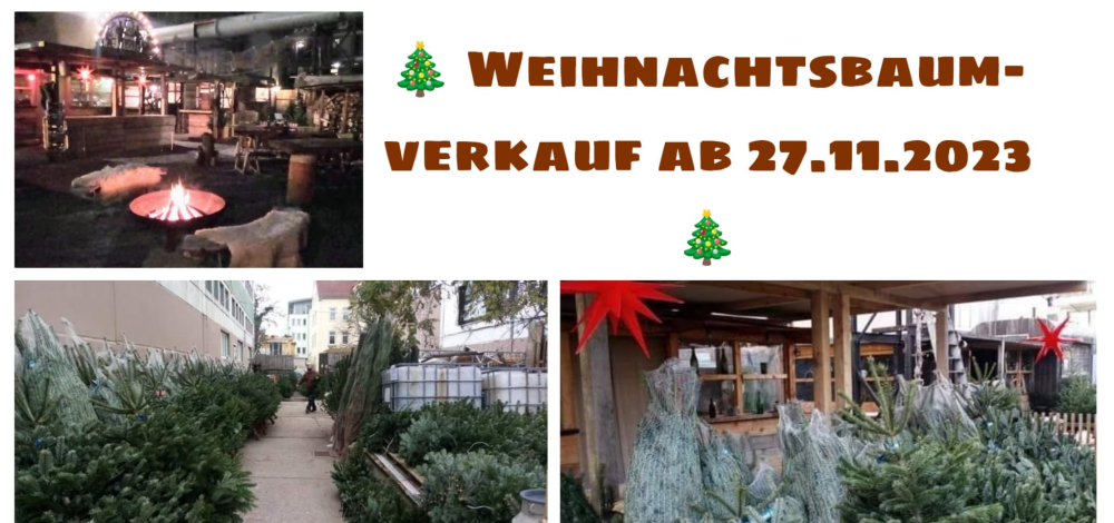 Weihnachtströdelmarkt, Baumverkauf und Glühweingarten