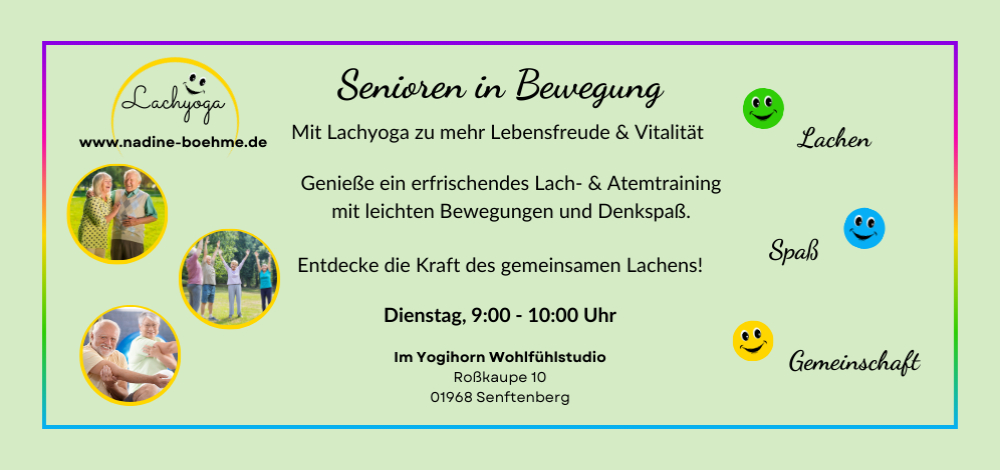 Senioren in Bewegung - Mit Lachyoga zu mehr Lebensfreude & Vitalität