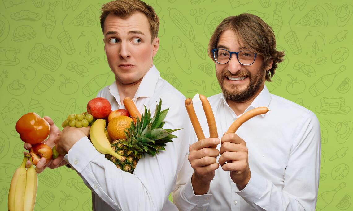 Weimarer Kabarett: Veni, Vidi, Veggie - Ernährungskabarett mit zwei Hungerkünstlern