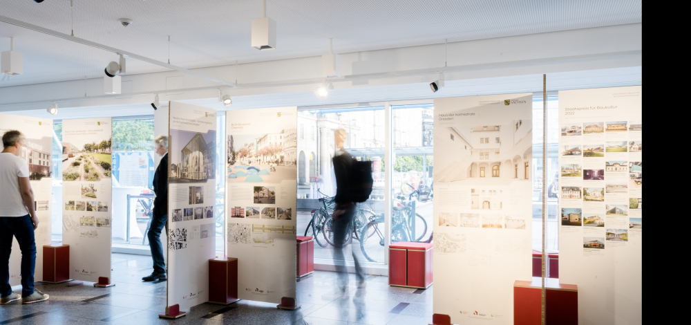 Ausstellung "Sächsischer Staatspreis Baukultur 2026: Bauen im Spannungsfeld von Hightech und Lowtech"