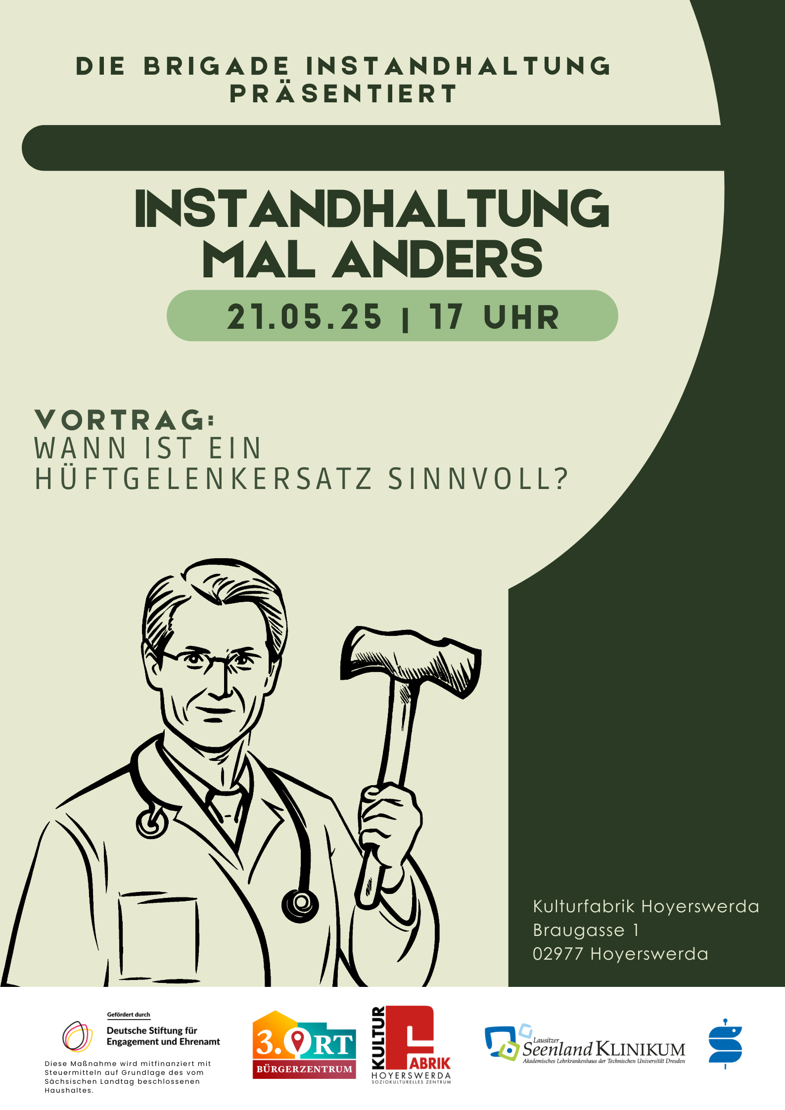 „Brigade Instandhaltung“ einmal anders! Vortrag: künstliche Hüfte