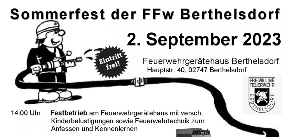 Gerätehausfest der FFw Berthelsdorf - live in Concert Blaskapelle FFW Berthelsdorf