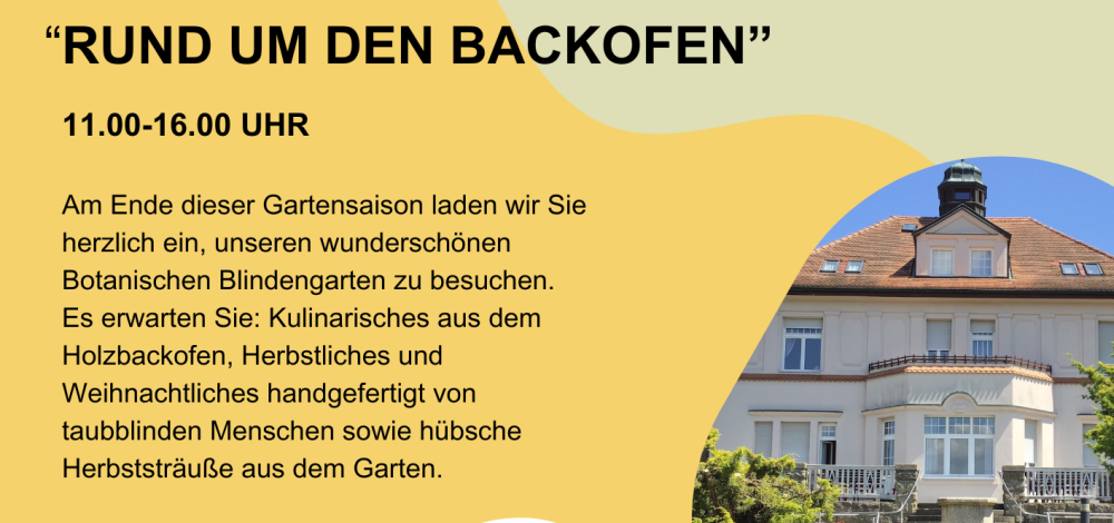 Rund um den Backofen am 26.10.2024 im Botanischen Blindengarten Radeberg