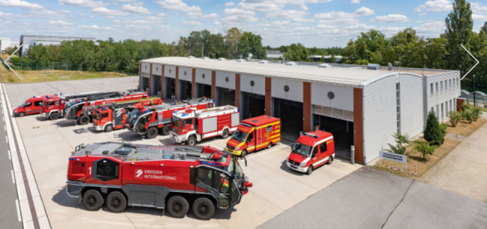 Kinderfeuerwehrtag am Flughafen Dresden