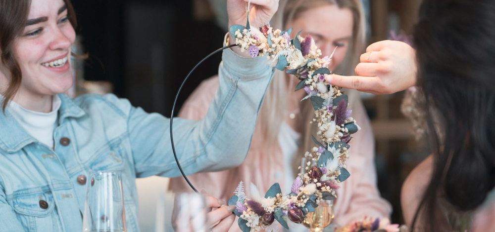 Kreativabend – Trockenblumenloop