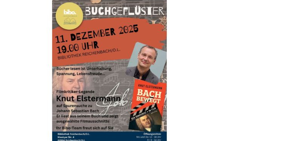 Buchgeflüster mit Filmkritiker-Legende Knut Elstermann