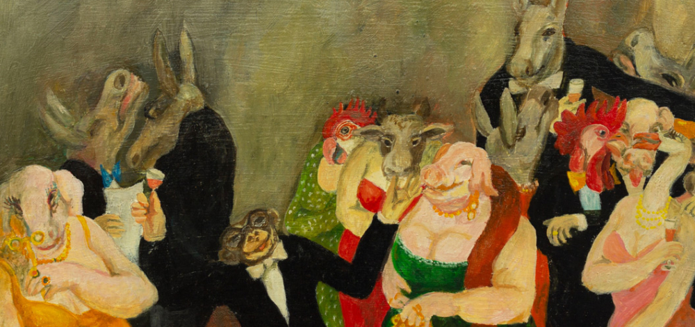 KUNSTAUSSTELLUNG KÜHL | 3.8.-11.11.2023 | Welttheater. Vorhang auf! Peter Klar. Malerei & Künstler der Galerie | Von Theo Balden bis Ute Wittig