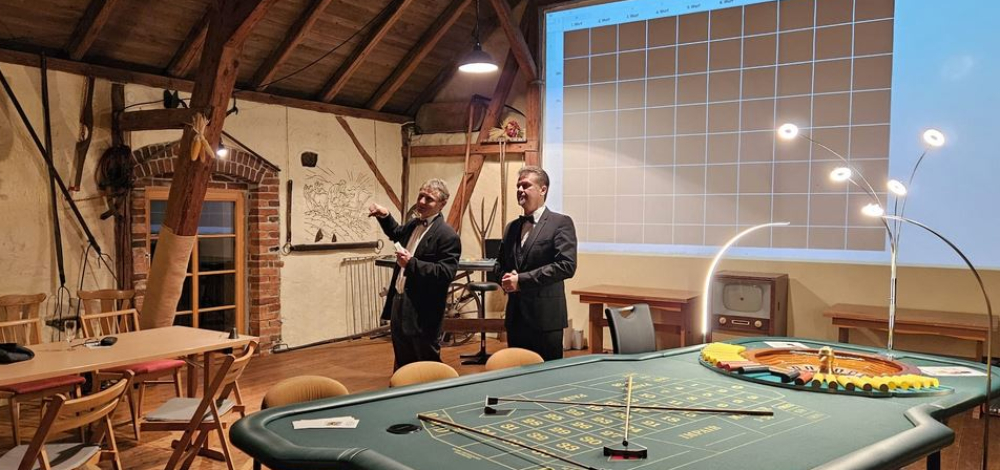 Jubiläumsroulette in der Scheune