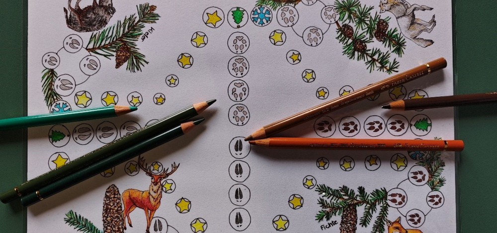 Familien-Malkurs "Wie die Maus den Fuchs rettet" mit Lesung und malen eines Winterspiels