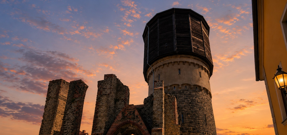 Abendzauber: Bautzens Gassen und die Mönchskirchruine & Wasserturm