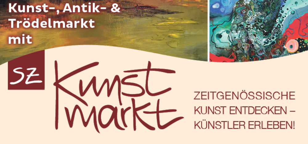 SZ Kunstmarkt im Haus der Presse Dresden - und draußen Kunst- Antik- & Trödelmarkt