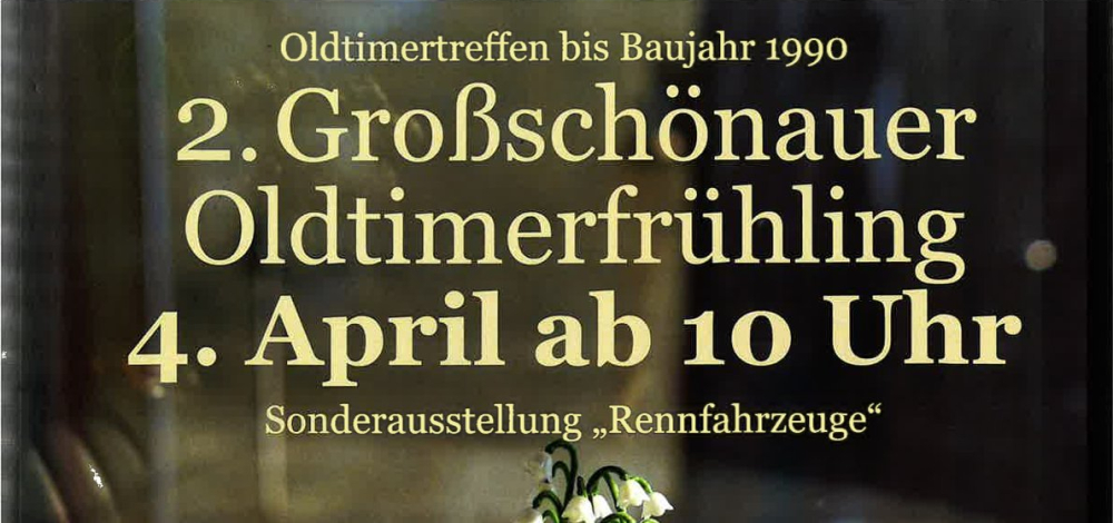 2. Großschönauer Oldtiumerfrühling