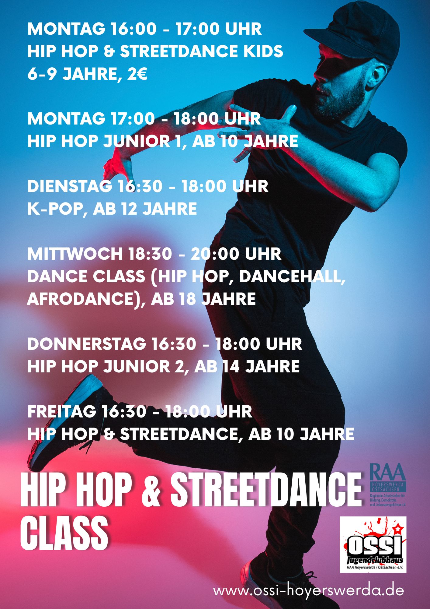 Hip Hop & Streetdance im OSSI am Plani