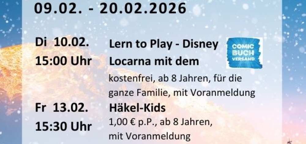 Winterferienprogramm - Häkel-Kids für Fortgeschrittene