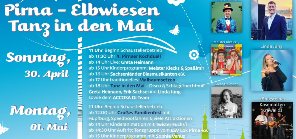 1. Mai - Großes Familienfest an der Elbe