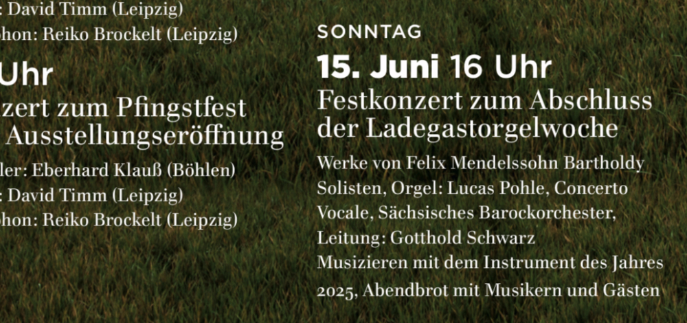 Abschlusskonzert 28. Polditzer Ladegastorgelwoche