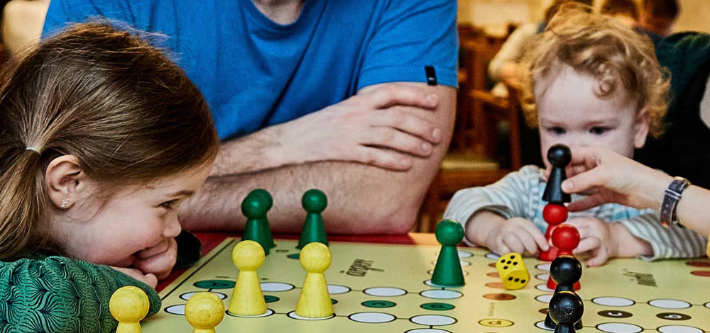 Spieletag im Brausaal der Schmilkschen Mühle