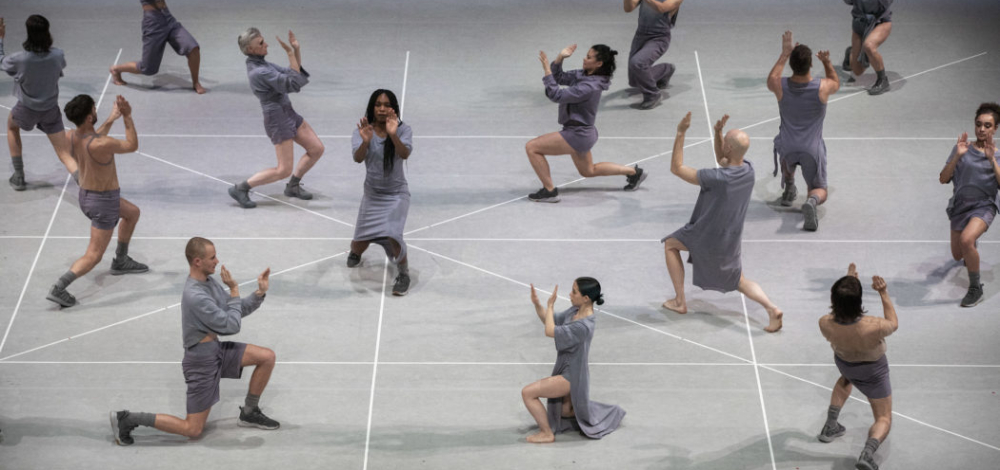 any attempt will end in crushed bodies and shattered bones, Jan Martens/GRIP & Dance On Ensemble