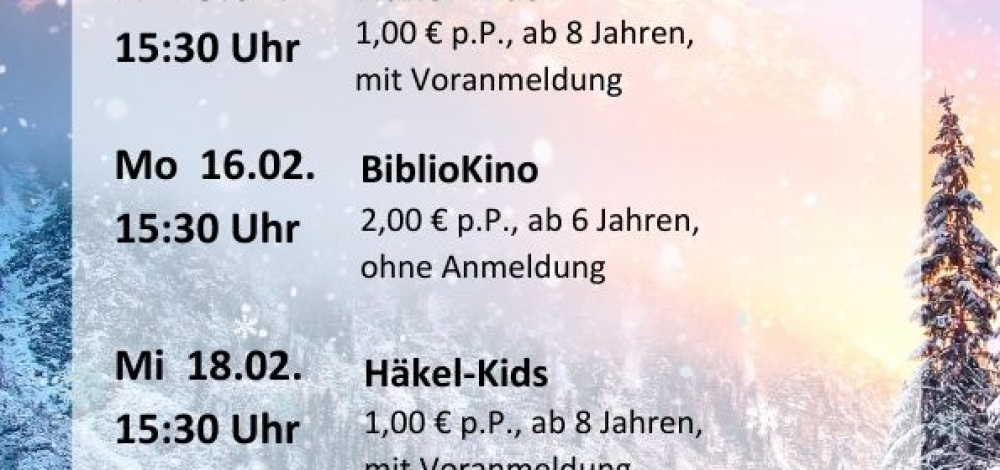 Winterferienprogramm - BiblioKino