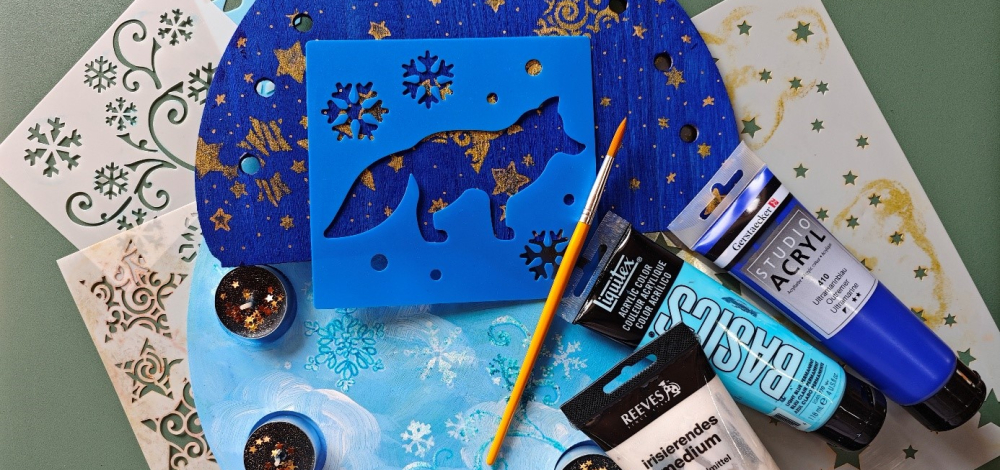 Familien-Malkurs Holzlichterbogen