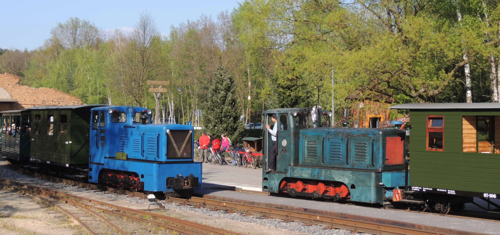 Himmelfahrt - verstärkter Diesellokbetrieb bei der Waldeisenbahn Muskau