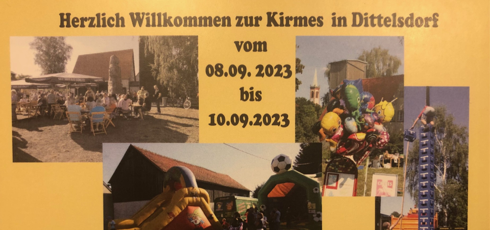 Dittelsdorfer Kirmes Familiennachmittag und Tanz in den Abend