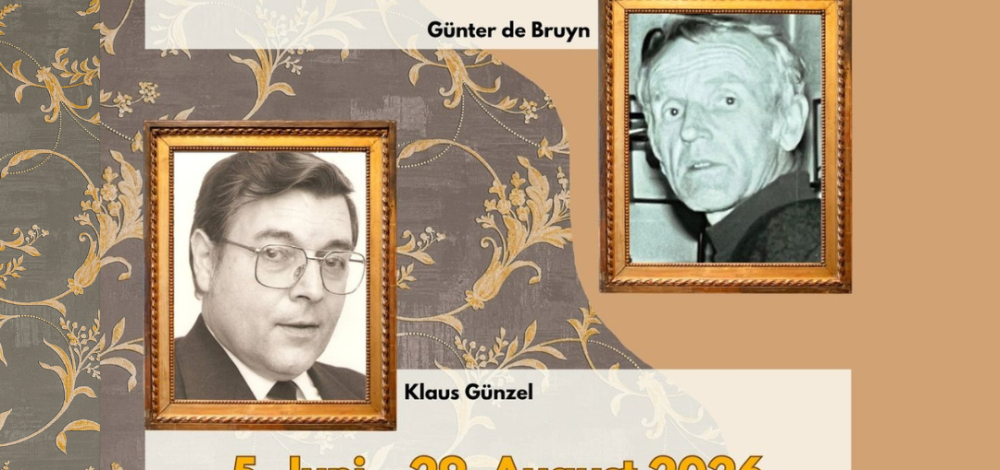 Vortrag von Uwe Kahl: „Klaus Günzel und Günter de Bruyn - eine Schriftstellerfreundschaft“