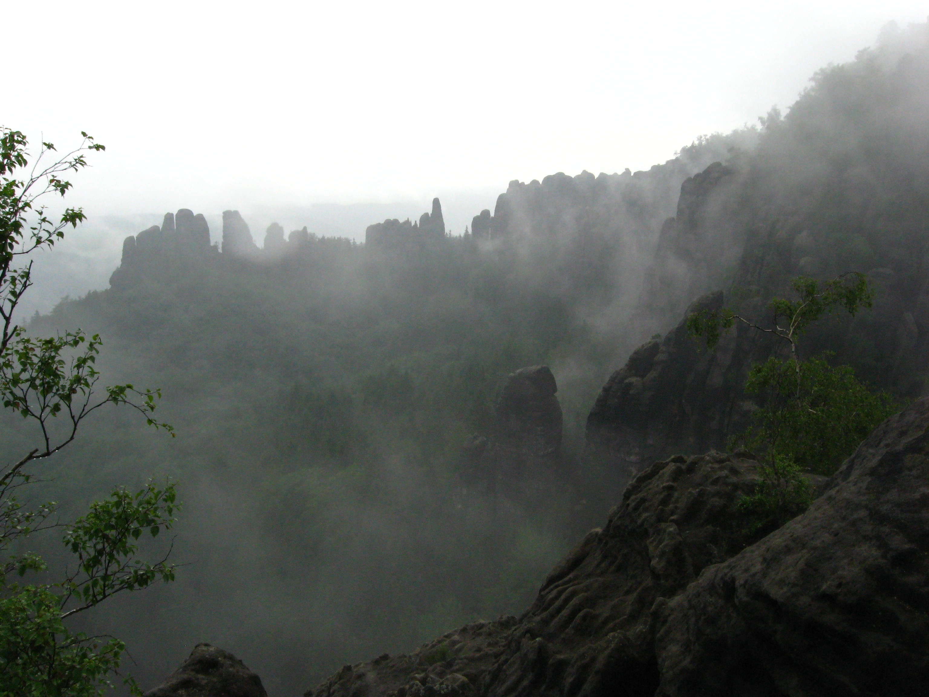 Spätaufstehertour durch die Schrammsteine