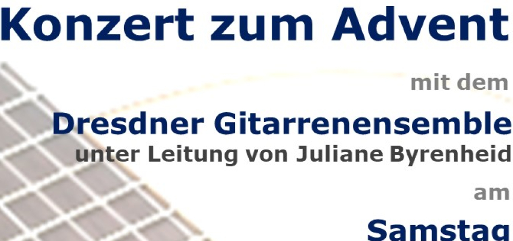 Dresdner Gitarrenensemble: Konzert zum Advent