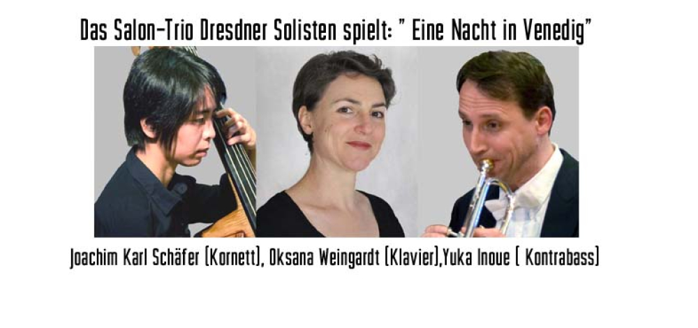 Stunde der Musik-Das "Salon-Trio Dresdner Solisten" spielt "Eine Nacht in Venedig"