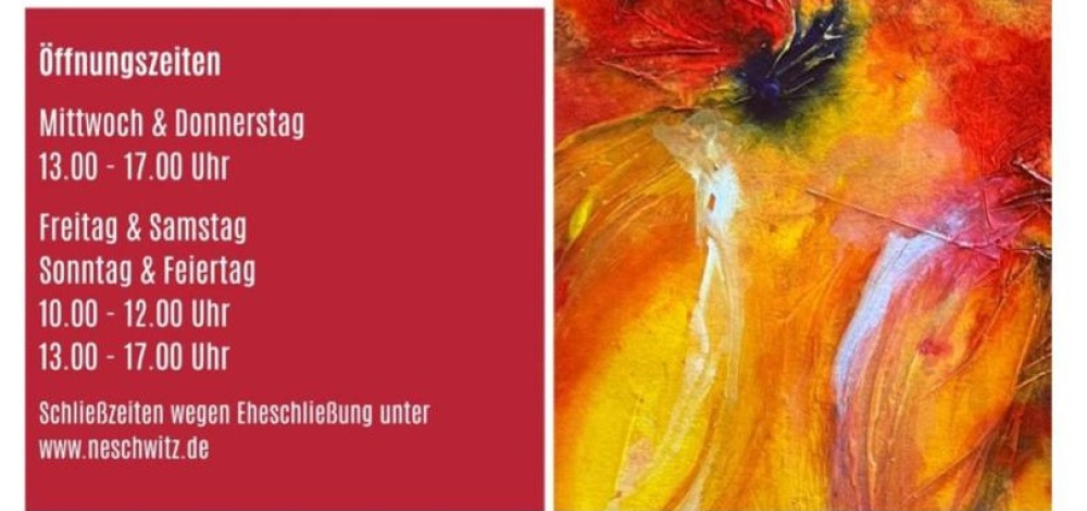 3. Kleine Galerie im Barockschloss Neschwitz mit Arbeiten von Anja Borrmeister