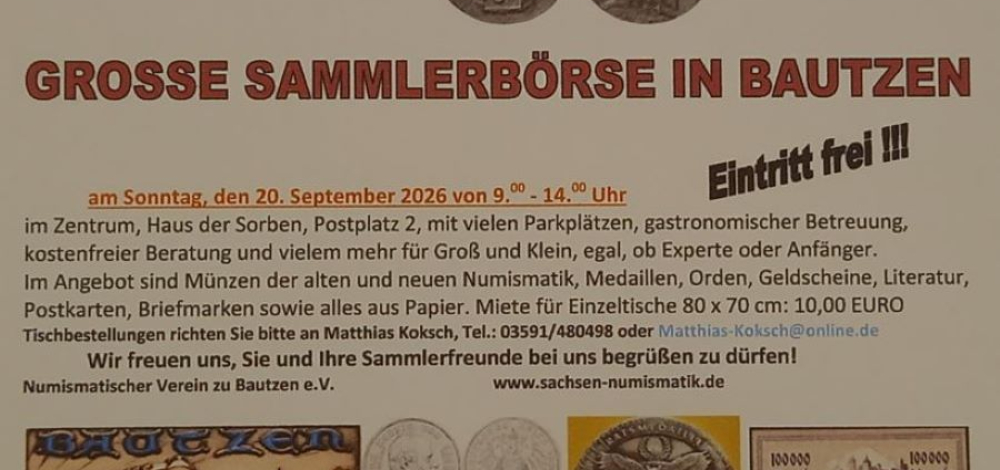 Große Sammlerbörse in Bautzen