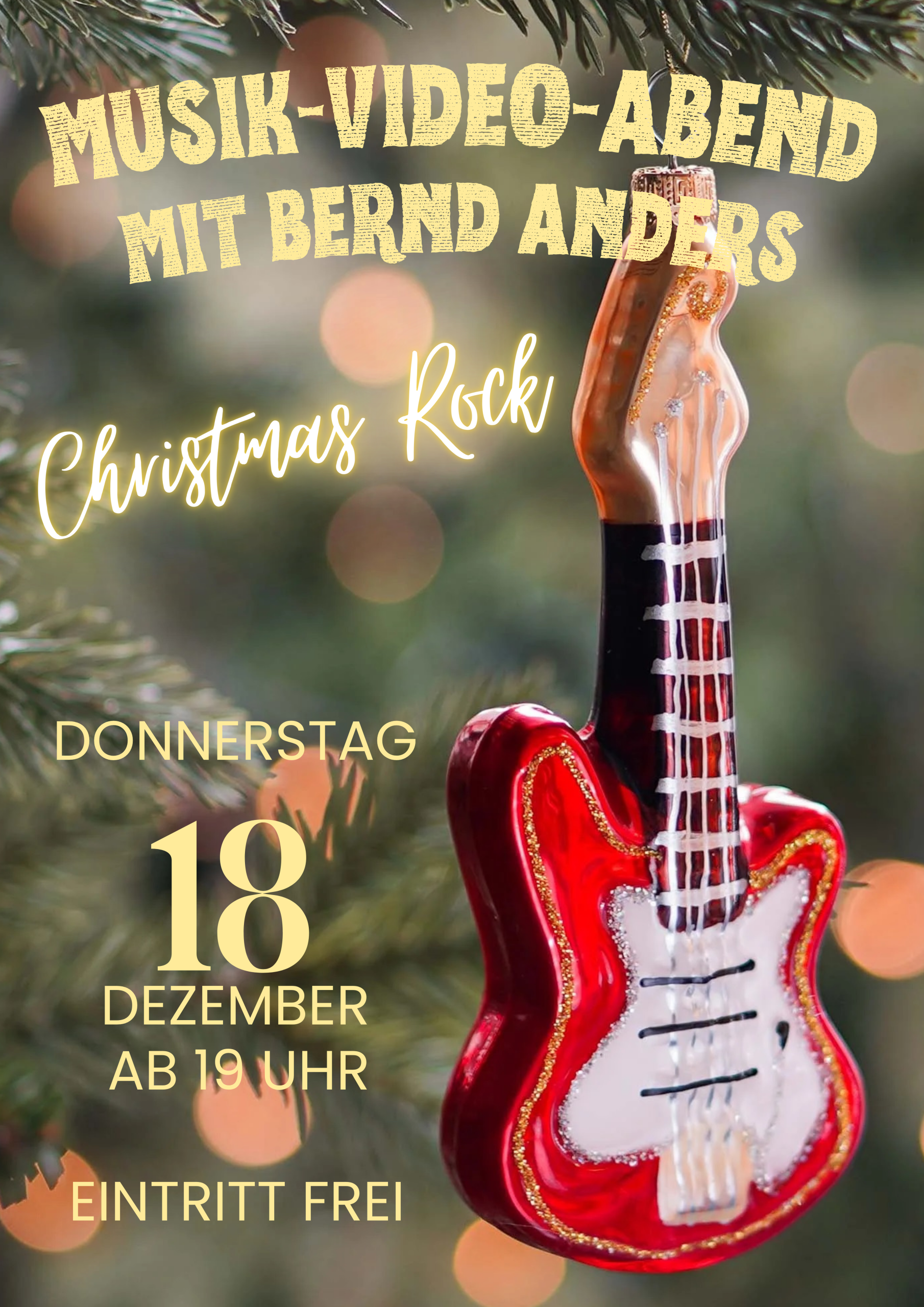 Musik-Video-Abend mit Bernd Anders