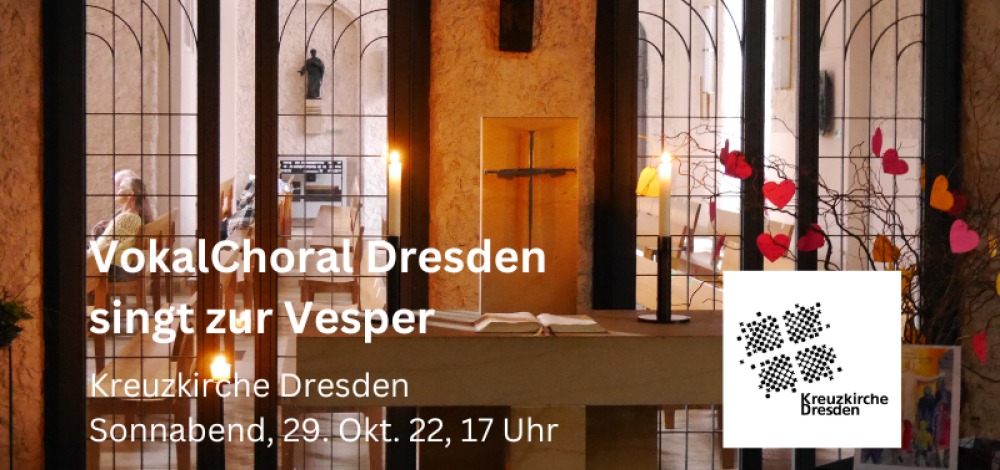 Uraufführung mit VokalChoral Dresden zur Vesper