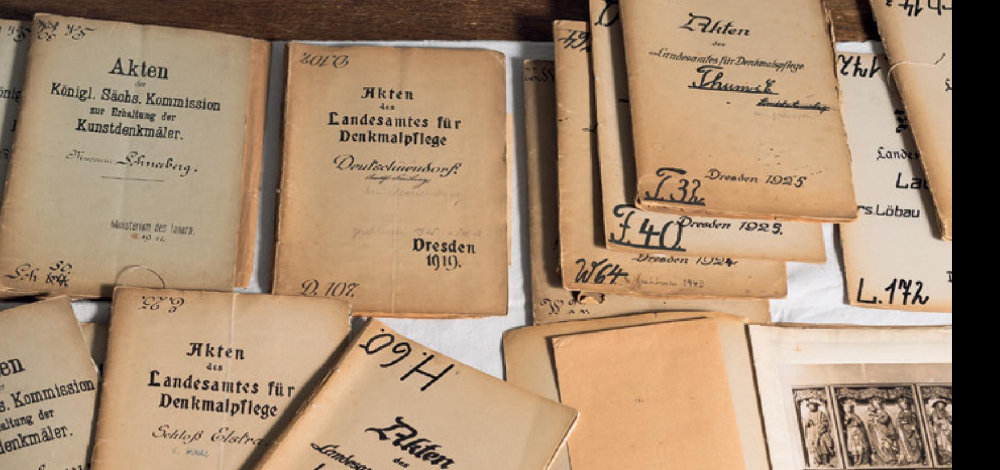 »Schlaglichter und Fundstücke im Sächsischen Denkmalarchiv« Vortrag im Landesamt für Denkmalpflege, Diplom-Restaurator Tino Simon
