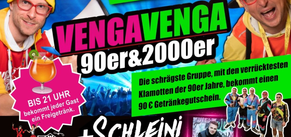 SommerDisko 2024 VENGA VENGA 90er PartyShow + SCHLEINI + Handrix