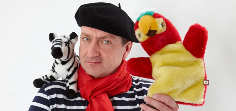 Dirk Pursches hinreißendes Kinderprogramm Fridolin Farbenfroh "Zebra und Papagei"