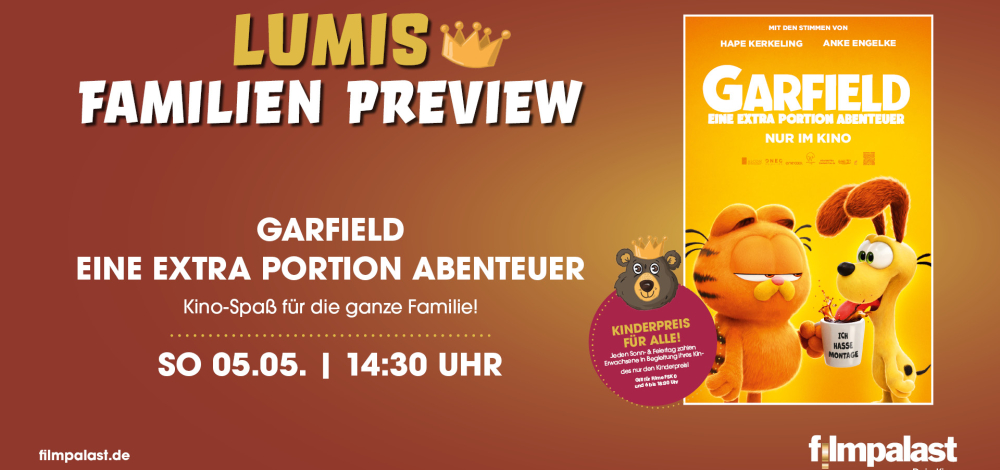 Lumis-Familien Preview: Garfield - Eine extra Portion Abenteuer