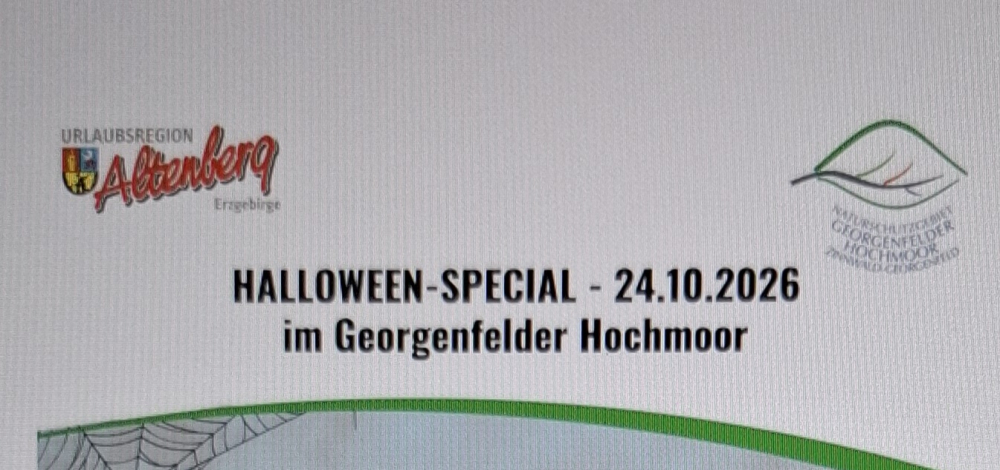 Halloween - Special im Georgenfelder Hochmoor am 24.10.2026