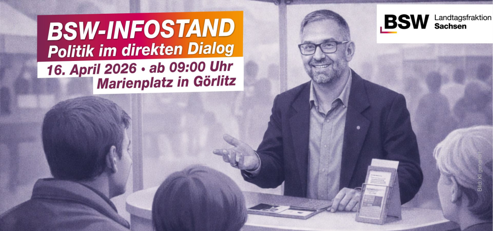 BSW-Infostand in Görlitz – Politik im direkten Dialog