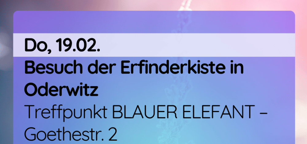 Mit dem Familienbüro in die Erfinderkiste