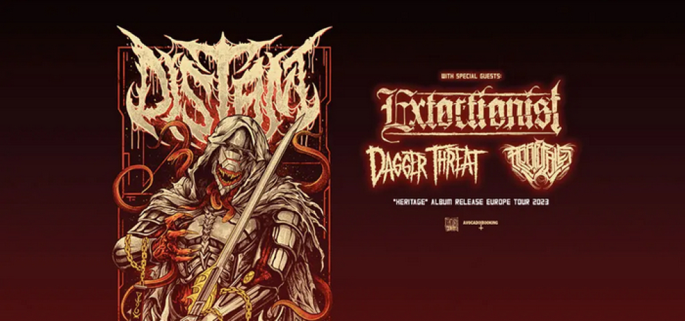 Distant  »HERITAGE – EUROPE 2023« Album Release Tour | Special Guests: EXTORTIONIST, DAGGER THREAT & ABBIE FALLS