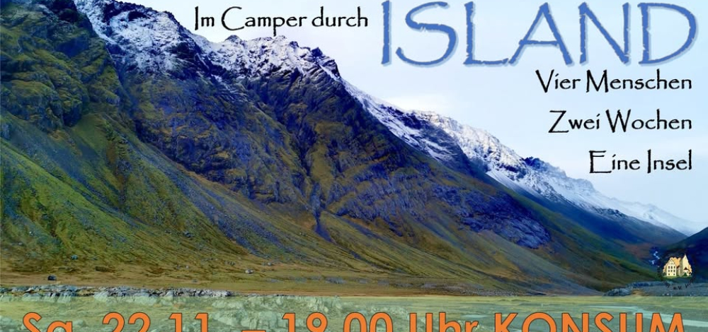 Reisevortrag „Mit dem Campervan durch Island"